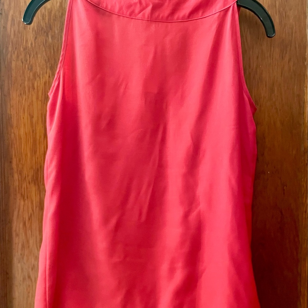 LOFT Red Ruffled Blouse - Picture 2 of 3